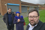 Councillors Turrell, Michael and Coldspring-White at Chilham Way